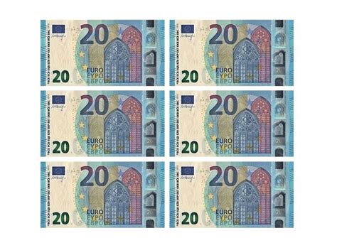 Printable Euro Notes